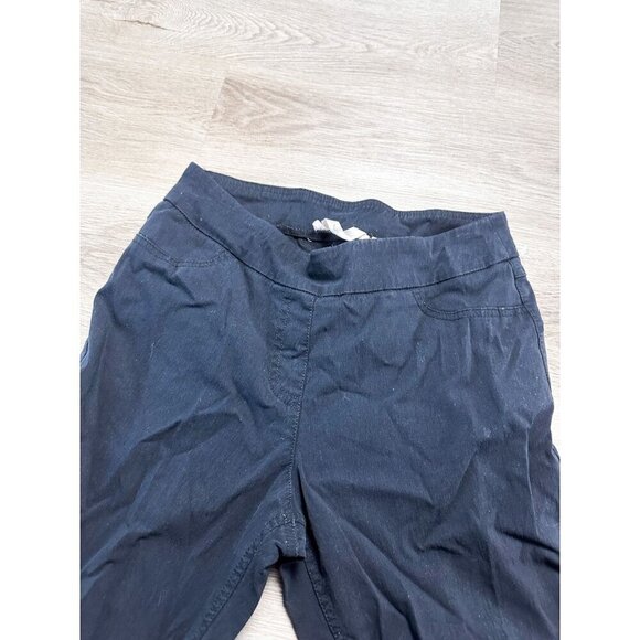 Soft Surroundings Black Pull On Work Pants Business Small Womens Stretch - Picture 2 of 13